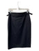 Gucci Size 40 Black Lana Wool Pencil Knee Length Faux Pocket Buckle Detail Skirt Black / 40