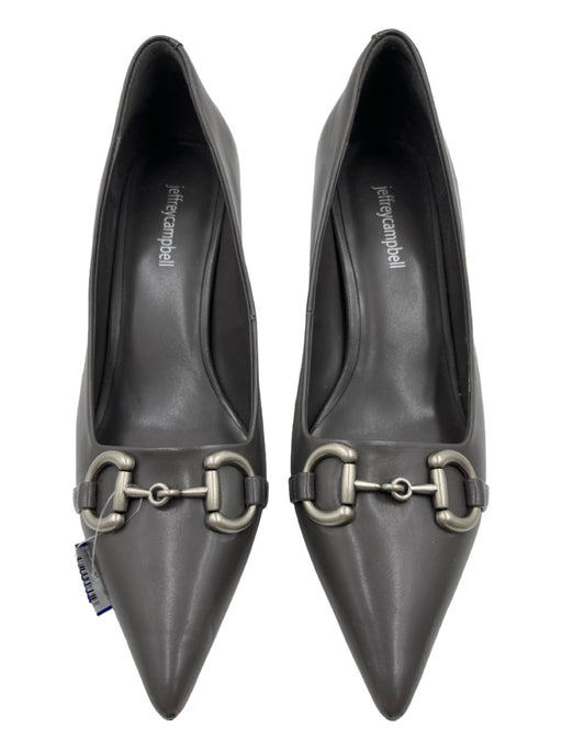Jeffrey Campbell Shoe Size 10 Gray & Silver Manmade Material Pointed Toe Pumps Gray & Silver / 10