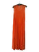 Staud Size XS Orange Nylon & Spandex Mesh Sleeveless Tiered Maxi Dress Orange / XS