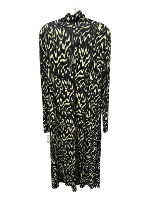 Proenza Schouler White Label Size L Black, White, Yellow Rayon Abstract Dress Black, White, Yellow / L