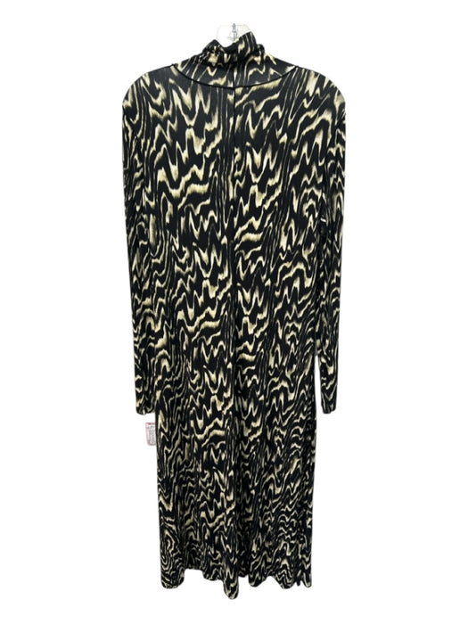 Proenza Schouler White Label Size L Black, White, Yellow Rayon Abstract Dress Black, White, Yellow / L