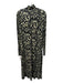 Proenza Schouler White Label Size L Black, White, Yellow Rayon Abstract Dress Black, White, Yellow / L