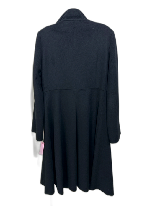 Cinzia Rocca Size M Black Wool Button Up Pockets Overcoat Coat Black / M