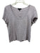 Rag & Bone Size L Dusty Purple Cotton Blend Cap Sleeve Textured Knit T Shirt Top Dusty Purple / L