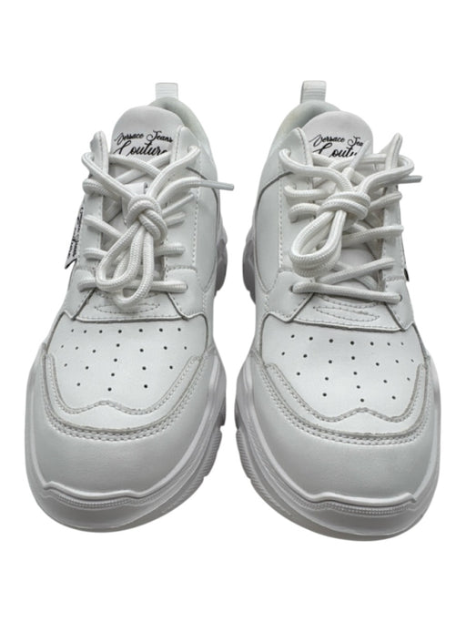 Versace Jeans Couture Shoe Size 6 White Synthetic Upper Perforated Sneakers White / 6