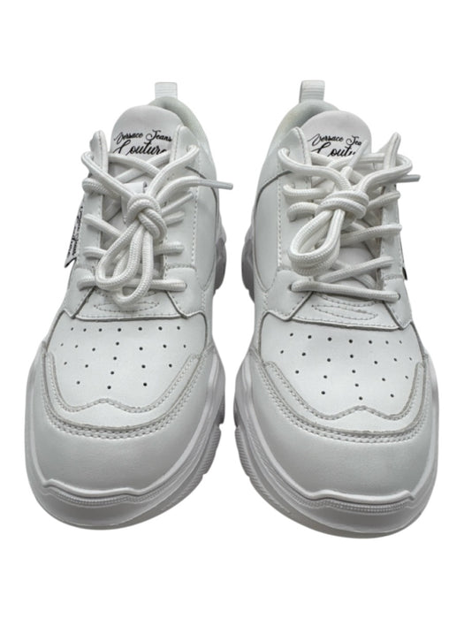Versace Jeans Couture Shoe Size 6 White Synthetic Upper Perforated Sneakers White / 6