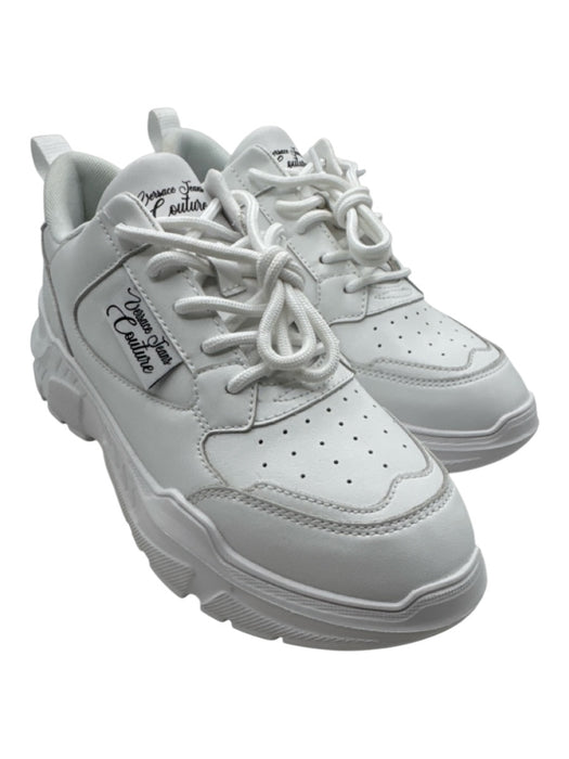Versace Jeans Couture Shoe Size 6 White Synthetic Upper Perforated Sneakers White / 6