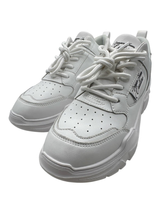Versace Jeans Couture Shoe Size 6 White Synthetic Upper Perforated Sneakers White / 6