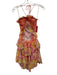 Rococo Sand Size Small Orange, Pink, Yellow, White Viscose Blend Floral Dress Orange, Pink, Yellow, White / Small