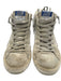 Golden Goose Shoe Size 38 White & Gray Leather Upper Lace Up Star Sneakers White & Gray / 38