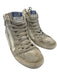Golden Goose Shoe Size 38 White & Gray Leather Upper Lace Up Star Sneakers White & Gray / 38