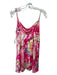 Flynn Skye Size S Pink & Green Polyester Blend Spaghetti Strap Tie Dye Dress Pink & Green / S