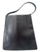 Donna Karan Brown Leather Shoulder Bag Whipstitch Tote Bag Brown / L