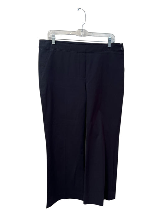 Spanx Size XL Navy Cotton Blend Elastic Waist Pull On Back pockets Pants Navy / XL