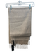 Saks Fifth Ave Beige 100% Cashmere Fringe Edging solid color scarf Beige / One Size