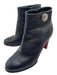 Christian Louboutin Shoe Size 38 Black Leather Ankle Almond Toe Booties Black / 38