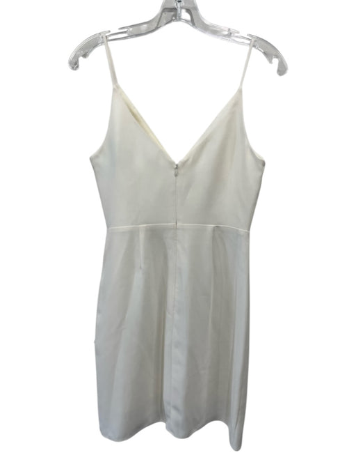 Amanda Uprichard Size Small Cream White Spaghetti Strap V Neck Dress Cream White / Small