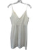 Amanda Uprichard Size Small Cream White Spaghetti Strap V Neck Dress Cream White / Small