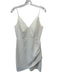 Amanda Uprichard Size Small Cream White Spaghetti Strap V Neck Dress Cream White / Small