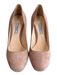 Prada Shoe Size 38.5 Blush Suede Stiletto Round Toe Platform Pump Shoes Blush / 38.5