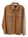J Crew Size Medium Copper Wool Blend Front Button Collared Pockets Jacket Copper / Medium