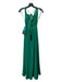 Lulu's Size Medium Green Polyester Spaghetti Strap Open Back Maxi Dress Green / Medium