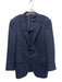 Canali Size 50 Navy & Brown Wool Plaid Blazer 2 Button Men's Jacket Navy & Brown / 50