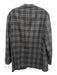 H. Stockton Gray Wool Plaid Blazer 2 Button Men's Jacket Gray