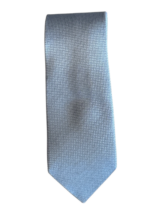 Hermes Gray Silk Woven Men's Tie Gray