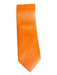 Hermes Orange Silk Woven Men's Tie Orange