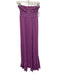 FP One Size Est XS Purple Viscose Blend Strapless Floral Lace Shirred Back Dress Purple / Est XS