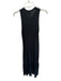 Nation Size XS Black Pima Cotton Sleeveless Maxi high neck Sheer Dress Black / XS