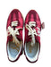 Sam Edelman Shoe Size 9 red & cream Canvas & Leather Lace Up Athletic Sneakers red & cream / 9