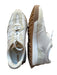 Sam Edelman Shoe Size 9 Cream & Tan Canvas & Leather Lace Up Athletic Sneakers Cream & Tan / 9