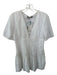 Zara Size L White Cotton Short Balloon Sleeve Lace Detail Dress White / L