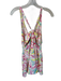 For Love & Lemons Size M Multi Color Polyester Blend Front Cut Out Mini Dress Multi Color / M