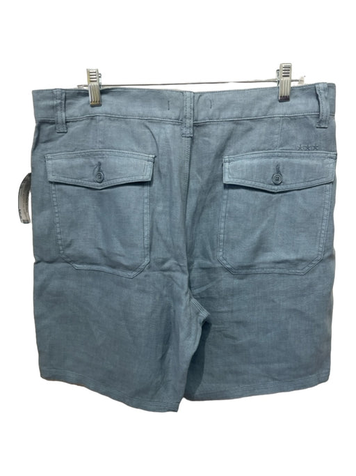 John Varvatos Size 34 Light blue Linen Blend Solid Khakis Men's Shorts 34