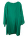 Tahari Size 20W Green Polyester Laser Cut Round Neck Long Sleeve Shift Dress Green / 20W