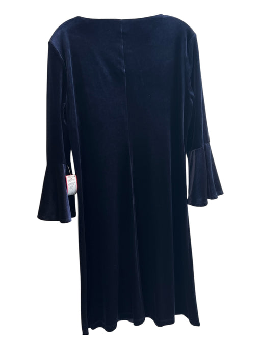 Tommy Hilfiger Size 12 Midnight blue Polyester Velvet Boat Neck Dress Midnight blue / 12