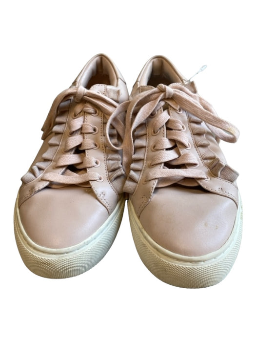 Tory Sport Shoe Size 7 Blush Leather Lace Up Low Top Ruffle Detail Sneakers Blush / 7