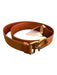 Salvatore Ferragamo light brown Leather Gold hardware Buckle Wrap Clasp Belts light brown / S