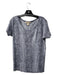 Michael Michael Kors Size S Gray Rayon Round Neck Short Sleeve Sequin Top Gray / S