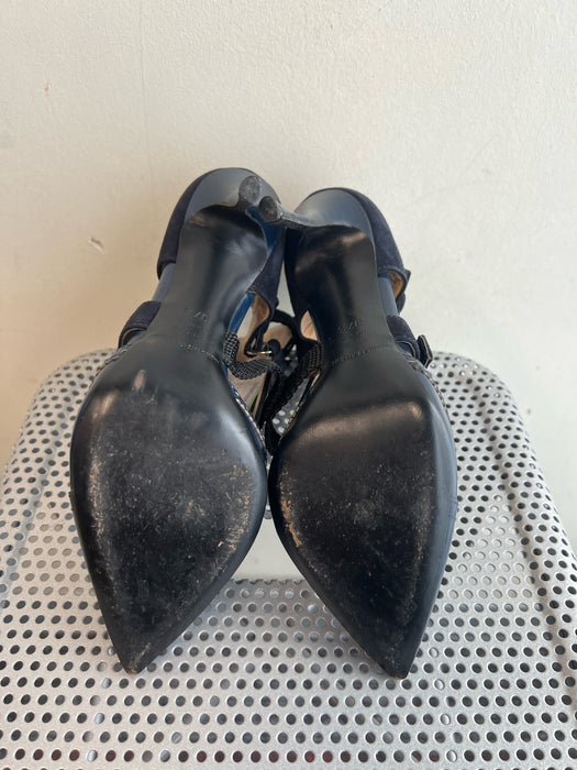 Nicholas Kirkwood x Peter Pilotto Shoe Size 37.5 Leather Pointed Toe Heels