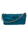 Prada Aqua Blue & Beige Nylon Zip Top Rectangle Shoulder Strap Bag Aqua Blue & Beige / Small