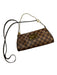 Louis Vuitton Brown Coated Canvas Chain Strap Damier Ebene Crossbody Strap Bag Brown / S