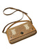 Burberry Tan & brown Raffia & Leather Braided Handle Front Flap Crossbody Bag Tan & brown / M