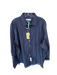 Michael Michael Kors NWT Size 17 Navy & Blue Cotton Polka Dot Button Down Shirt Navy & Blue / 17