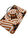 Louis Vuitton Orange & Black Monogram Zip Close Wristlet Bag Orange & Black / S