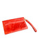 Satchel. Red & Gold Leather Bi-Fold Wristlet Bag Red & Gold / S