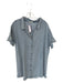 Umgee Size XL Light Wash Cotton Short Sleeve Button Down Chambray Dress Light Wash / XL